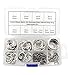 HVAZI 200pcs Metric 304 Stainless Steel Internal Snap Ring Assortment Kit 10 Kinds