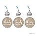 Andaz Press Chocolate Drop Labels Stickers, Thanks for Coming!, Burlap Print, 216-Pack, for Wedding Birthday Party Baby Bridal Shower Kisses Party Favors Decor Envelope Seals