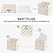 Posprica Collapsible Storage Cube Bins Organizer for Closet (Cream/gold Lantern, 13×13×13/4pcs)