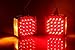 Red/Amber 52 Leds Stop Turn Tail Lamp,Fender Marker Clear Lights,for 12V universal vehicles,Pack of 2