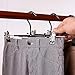 VEHHE Pants Hangers Skirt Hangers with Adjustable Clips 20 Pack Clothes Hangers Slack Trouser Jeans Clamp Hangers Non Slip Rubber Coating Space Saving for Clothes Shoes Slacks Ties Hats Kids (Black)