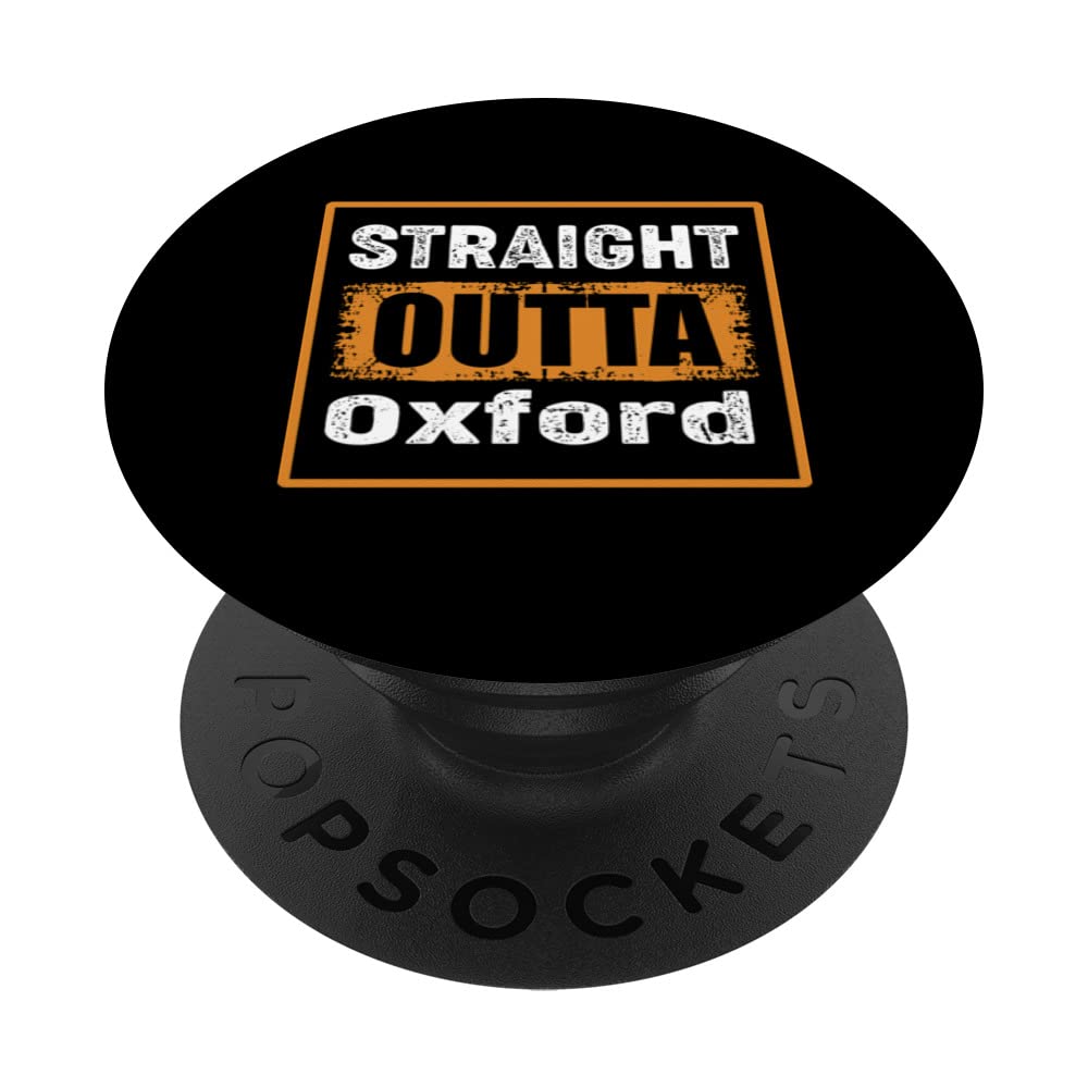 Straight Outta Oxford Mississippi USA Retro Distressed Humor PopSockets Swappable PopGrip