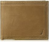 Nautica Men's 100% Leather Removeable Passcase Wallet