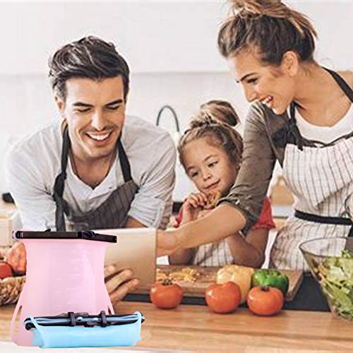 Reusable Silicone Food Storage Bags Dishwasher Safe Silicone Bags for