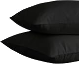 MOONLIGHT20015 Double Duvet Cover Set Black Solid Soft Duvet Cover 2 Pillowcases view 7