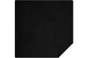 Buryeah 40 x 40 Inch Square Mahjong Mat for Table Domino Rubber Anti Slip Playmat Large Mahjong Table Mat Board Game Mah-Jong Pad Cover for Playing Paigow Poker Game Indoor Outdoor(Black)