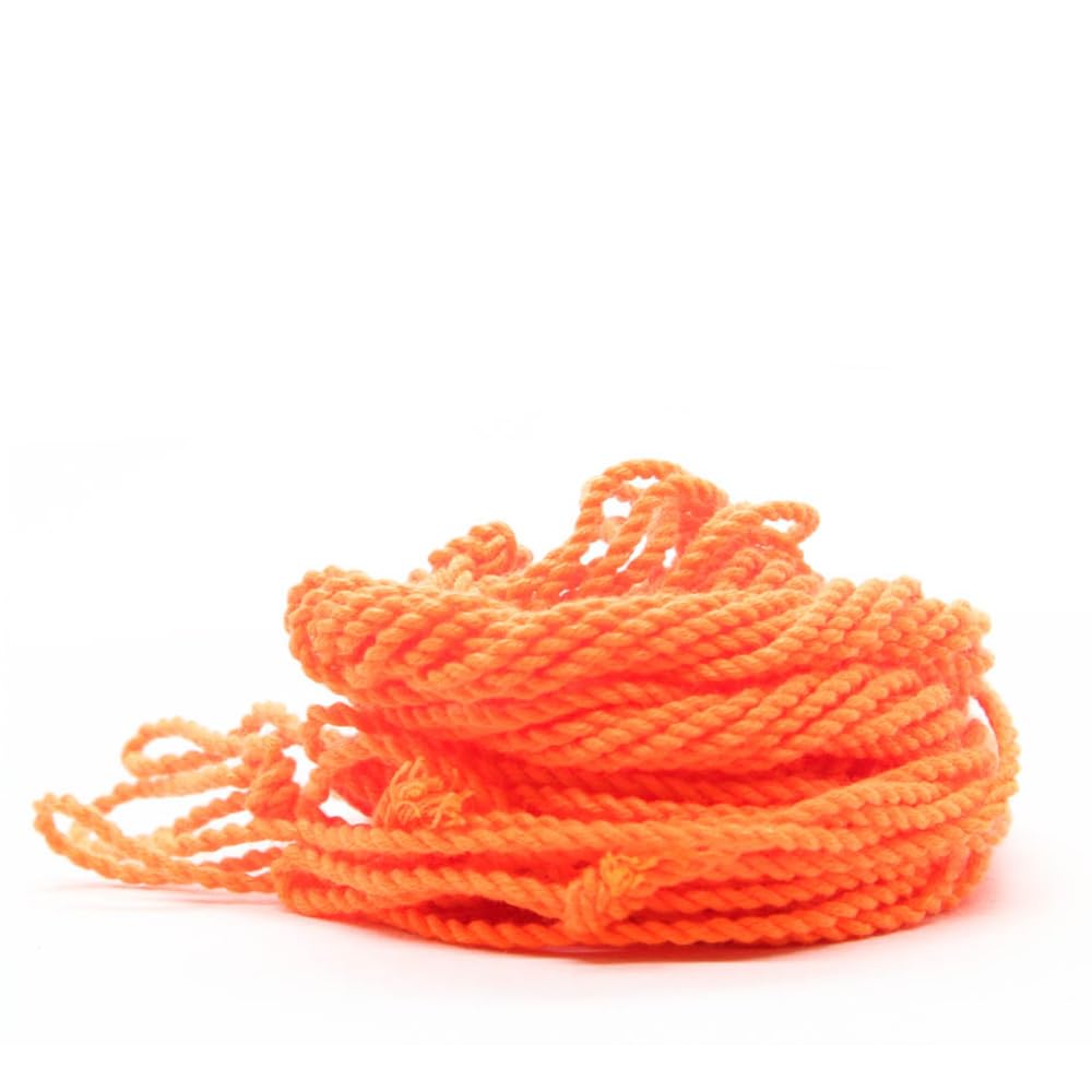 SkillAddicts Replacement Yoyo Strings for All Types of Yo-yos, Polyester Durable Yo-yo String for Trick and Professional Yo yo - 50pcs Orange
