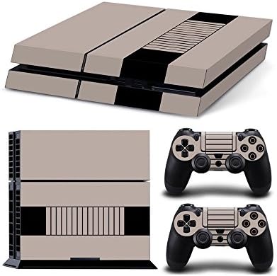 Hambur®Ps4 Console Designer Protective Vinyl Skin Decal Cover for Sony Playstation 4 &amp; Remote Dualshock 4 Wireless Controller Stickers - ps4 skin retro