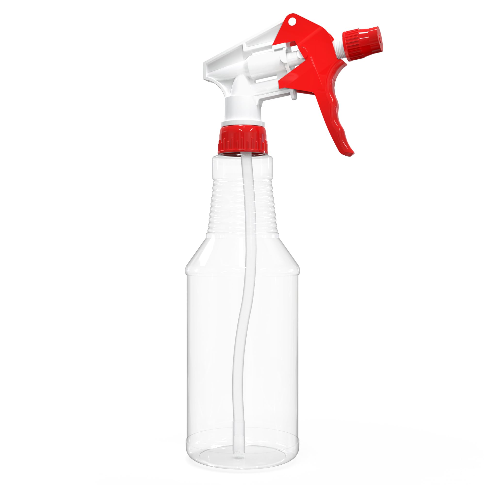 Photo 1 of BRIGHTFROM Plastic Spray Bottle, 16 OZ Empty, Adjustable Trigger Spray Fine to Stream - Leak Proof, Clear, Refillable, Heavy Duty for Hair Salons, Cleaning, Cooking (Household/Commercial)