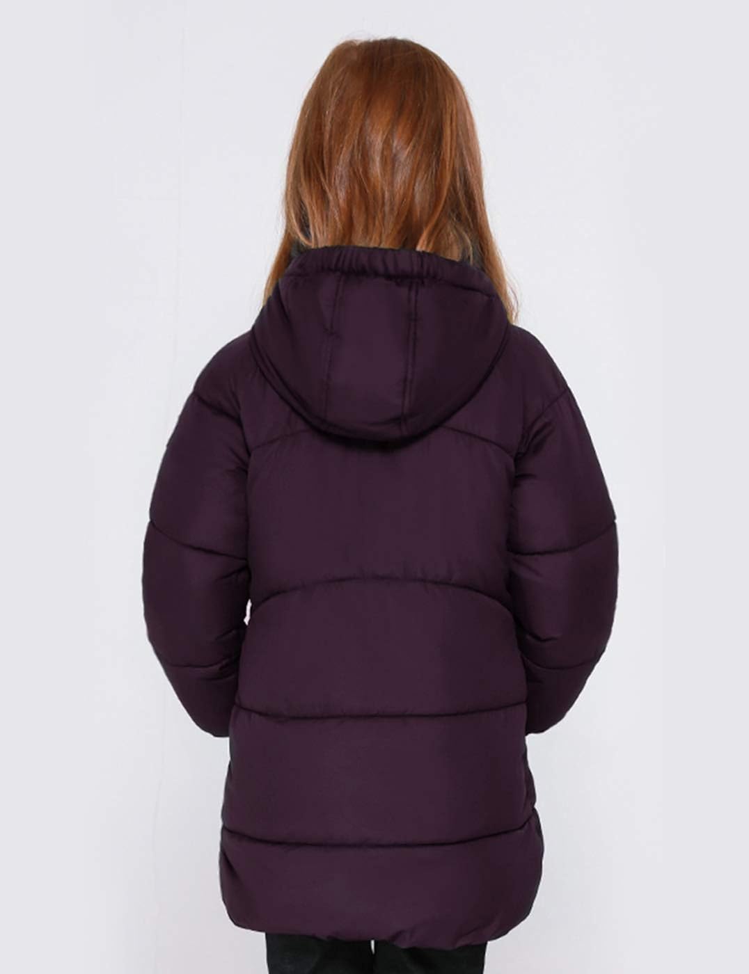 maoo garden Girls Winter Long Puffer Lightweight Coat Thick Padded Soft Fleece Jacket with Hood: Clothing