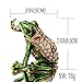 Waltz&F Kiss pearl frog Trinket Box Hinged Hand-painted Animal Figurine Collectible Ring Holder