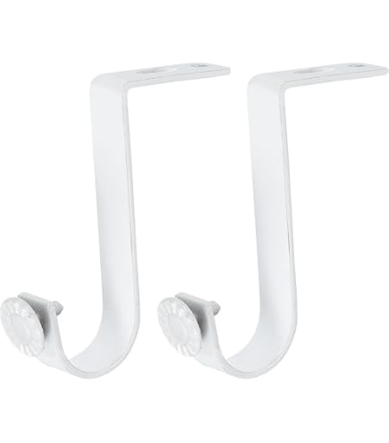Paquete De 4 Piezas De Soporte De Barra De Cortina Doble Ajustable, Juegos De Para Tratamiento De Ventanas Blancas Soledad Soportes De Barra De Cortina Doble | En Línea