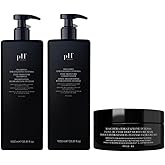 pH PURE HAIR Deep Moisture Set - Deep Moisture Shampoo and Conditioner Set with Extra Butter Hair Mask for Damaged & Dry Hair - 33.8 Oz (Pack of 3)