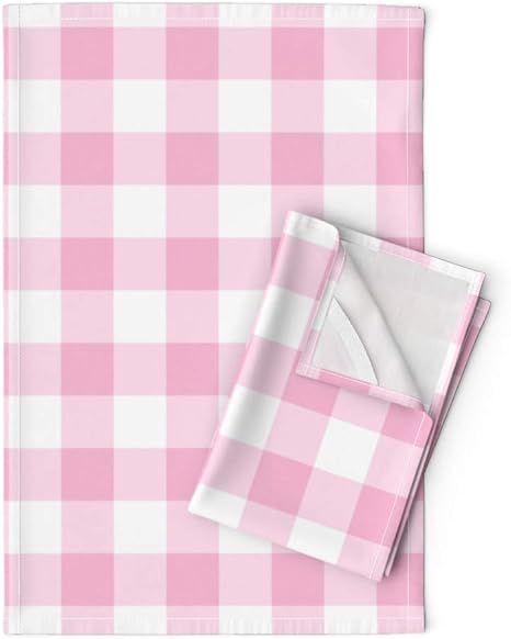 Amazon.com: Roostery Pink Gingham 