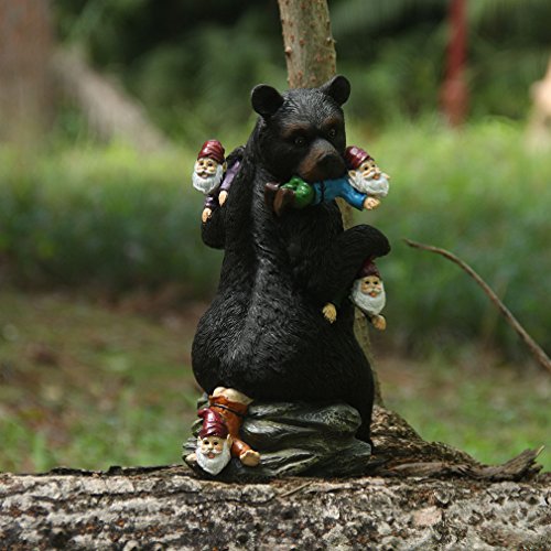 CCOQUS-Garden-Gnome-Massacre-10-Bear-Eating-Gnomes-Outdoor-Statues-Funny-Garden-Decor-Lawn-Patio-Art-Sculpture