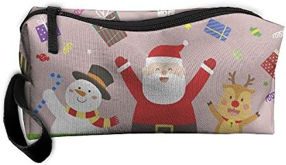 Sisha Claus Merry Christmas Durable Waterproof Portable Storage Bag Buggy Bag Cosmetic Bag Toiletry Bag Pencil Bag Sewing Kit Medicine Bag