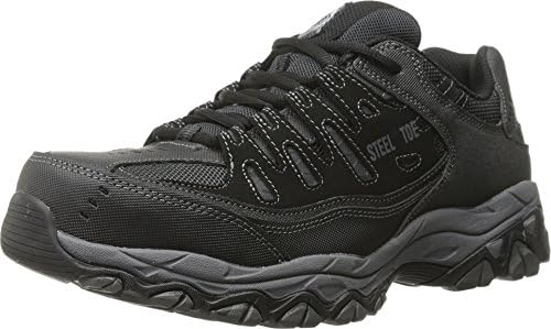 Skechers Cankton-U Mens Industrial Sneaker Shoes, Black/Charcoal - Main Image