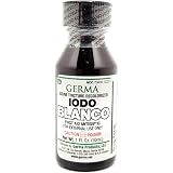 Germa White Iodine Tincture - First Aid Antiseptic Disinfectant, 1 Oz Bottles (Pack Of 6)
