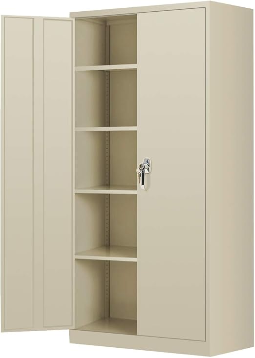 [26+] Armario De Almacenamiento Alto Con Puertas Estantes