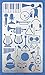 Aleks Melnyk No.18 Metal Journal Stencil, Music, Stainless Steel Stencil 1 PCS, Template Tool for Wood Burning, Pyrography and Engraving, Scrapbooking, Crafting, DIY