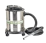 PowerSmith PAVC102 10 Amp 4 Gallon Ash Vacuum with 2 Ash Filters, Silver