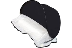 CMINGJ Portable Mosquito Head Net Foldable Pop-Up Travel Essentials Mosquito Net for Bed Free Installation-Large Size Suitable for Bedroom, Camping, nap (Black Large)