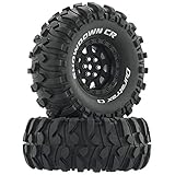 Duratrax Showdown RC Rock Crawler Tires with Foam Inserts, C3 Super Soft Compound, High Traction, 1.9