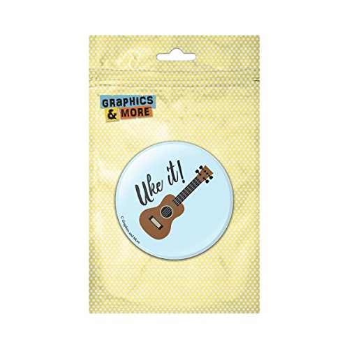 Uke It Ukulele Pinback Button Pin Badge - 1 Inch Diameter
