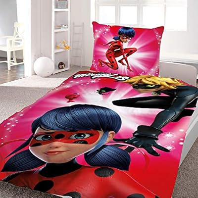 Miraculous Ladybug Bedding Running 135 X 200 Cm 80 X 80