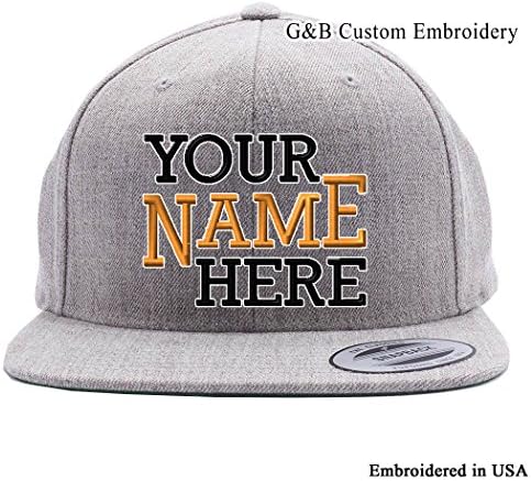 Custom Hat. 6089 Snapback. Embroidered. Place Your Own Text