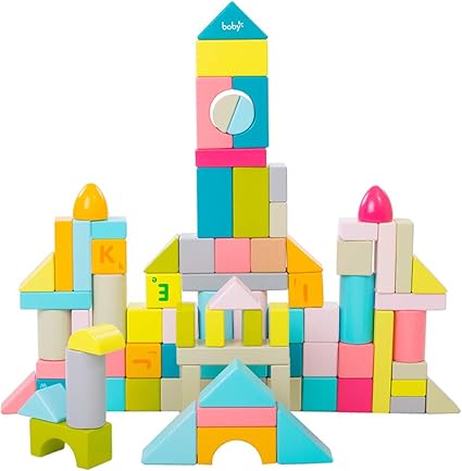 Amazon.com: Juego de bloques de castillo de construcción de madera de 86 Pics XL, letras y números, juego de juguetes educativos para niños y niñas mayores de 3 años: Sports \u0026 Outdoors