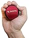 Serenilite Relax Dual Colored Hand Therapy Stress Ball - Optimal Stress Relief - Great for Hand Exercises and Strengthening (Jet Black/Red)