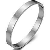 COOLSTEELANDBEYOND Classic Stainless Steel Bangle Bracelet for Men for Women