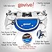 Running water bottle belt, Runners Hydration Waist Pack Includes 2 BPA Free 9oz Water Bottles by Govivo (blue)