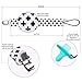 Baby Pacifier Clips for Boys EocuSun 4 Pack Pacifier Chian Teething Ring Holder Dummy Clip Leashes for Soothie Pacifier, Baby Drool Bibs