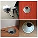 Xntun 3 Pcs Satin Nickel Metal Cable Grommet, Zinc Alloy Desk Table Grommet Cable Cord Hole Cover for Home and Office, Fits 2inch Hole (Brushed Silver)