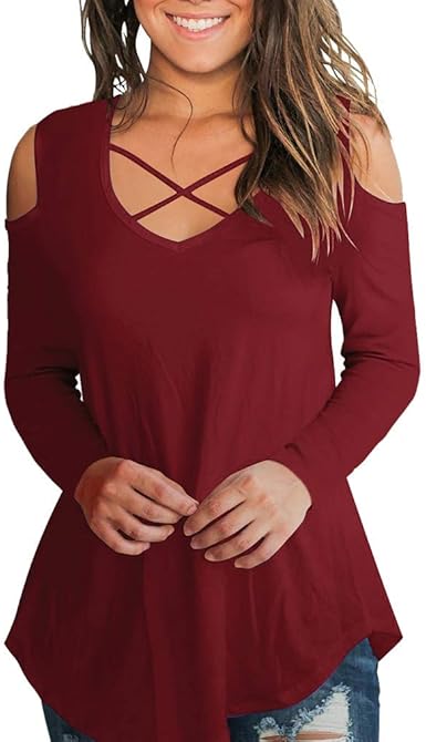 amazon cold shoulder sweaters