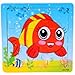 2 pics Wooden Cartoon Animal Puzzles ,Educational Toys for 0-4 Year Old (16 pieces),baby Kids Training Toy -Assorted Styles