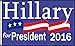 Hillary Clinton President 2016 3x5 Flag