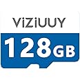 VIZIUUY Micro 128GB SD Card for Security Cameras, Read 90MB/sec, Write 25MB/sec, Memory Card for Solar Security Cameras Indoo