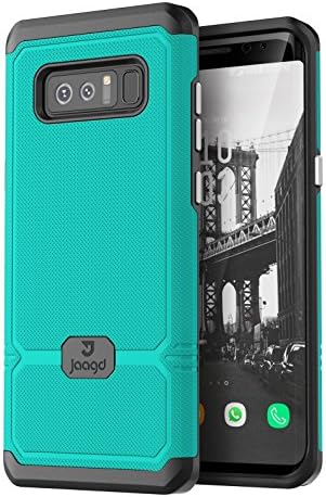 Jaagd Galaxy Note 8 Case, Slim Shock-Absorbing Modern Slim Non-Slip Grip Cell Phone Cases for Samsung Galaxy Note 8 (Aqua)