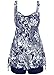 Women Two Pieces Pin Up Boy-Leg Ruched Skirted Plus Size Swimsuit Swimwear Tankini