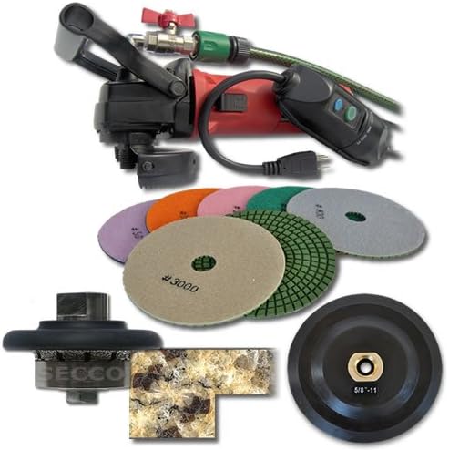 SECCO 316WVPOLSET 3/16-Inch Radius Wet Polisher Kit