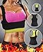 Rolewpy Women Sweat Neoprene Waist Trainer Hot Slimming Sauna Vest Tummy Control Body Shaper For Weight Loss (Black Gym Tops, M(US 8-10))