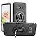 Dairnim Galaxy S8 Plus Case, Dual Layers Shockproof Impact Protection 360 Degree Rotating Ring PC and TPU Support Magnetic Car Mount Holder Case for Samsung Galaxy S8 Plus 6.2 inch, Black
