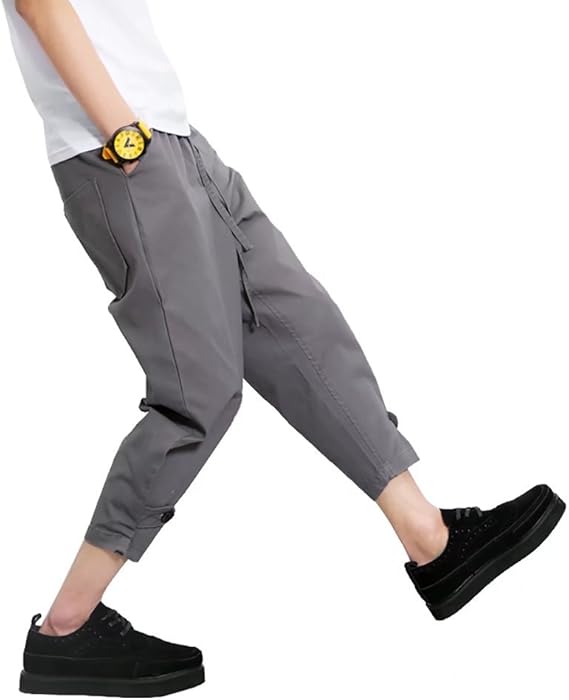 Amazon Japhot サルエルパンツ メンズ クロップドパンツ イージーパンツ 袴パンツ 9分丈 ゆったり ワイドパンツ ウェスト調整紐 春夏 大きサイズ M 5xl ロングパンツ 通販