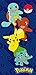 Pokemon Beach towel measures 28 x 58 inches