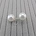 Pretty Smart Round Simulated Shell Pearl Invisible Clip On Earrings for Non-Pierced Ears White (10mm)