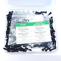 Pzsmocn 300 Pieces/100 Sets M2.5 * 10 mm Plastic