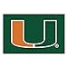 FANMATS NCAA University of Miami Hurricanes Nylon Face Starter Rug , 19